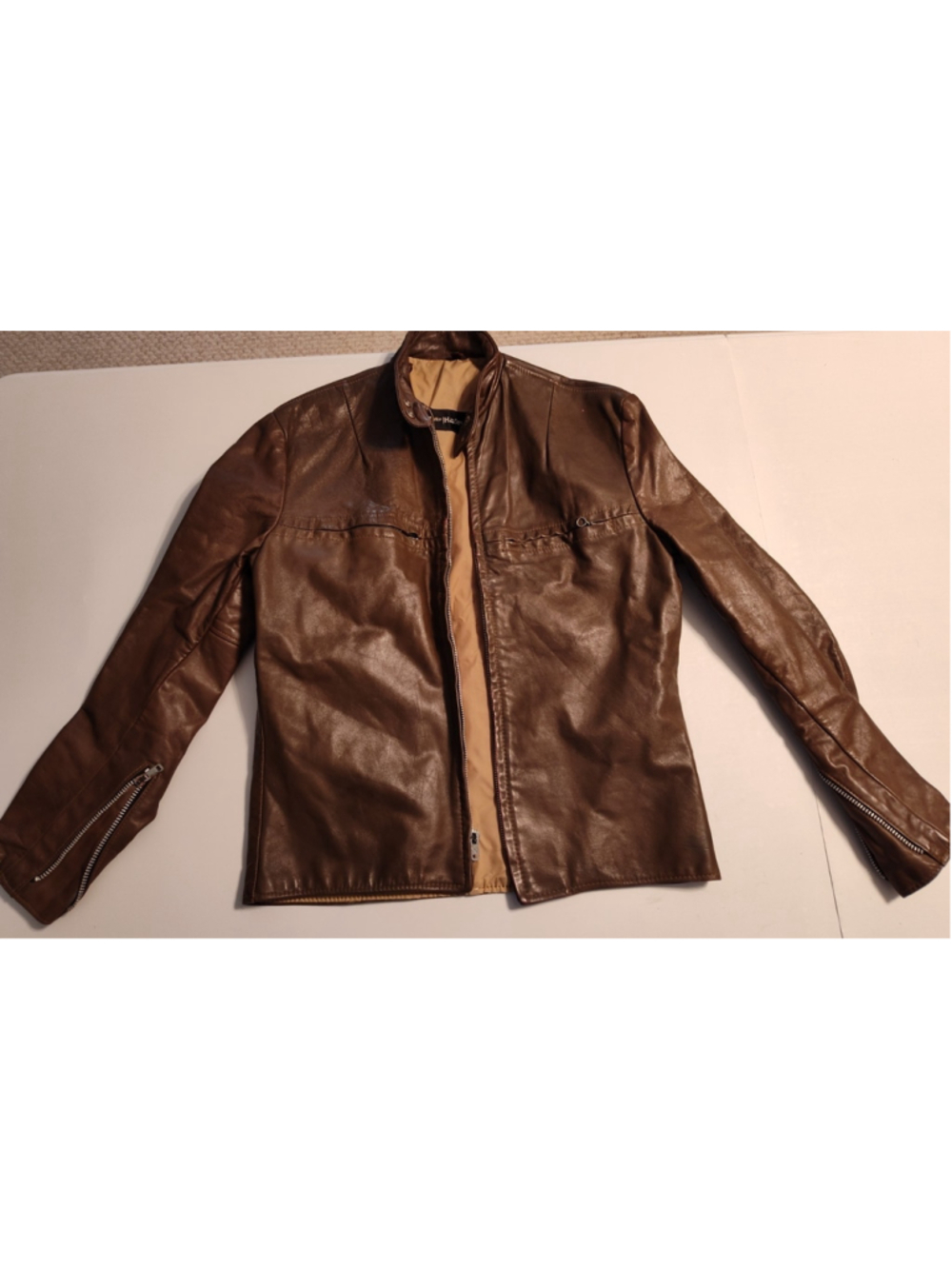 Harley-Davidson Women's Brown Leather Coat SZ S/M